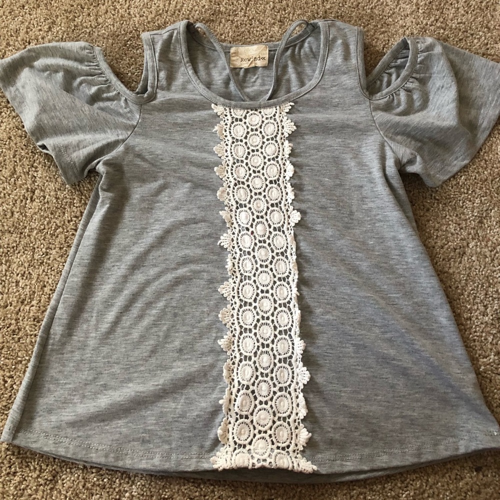 Girls cold shoulder top